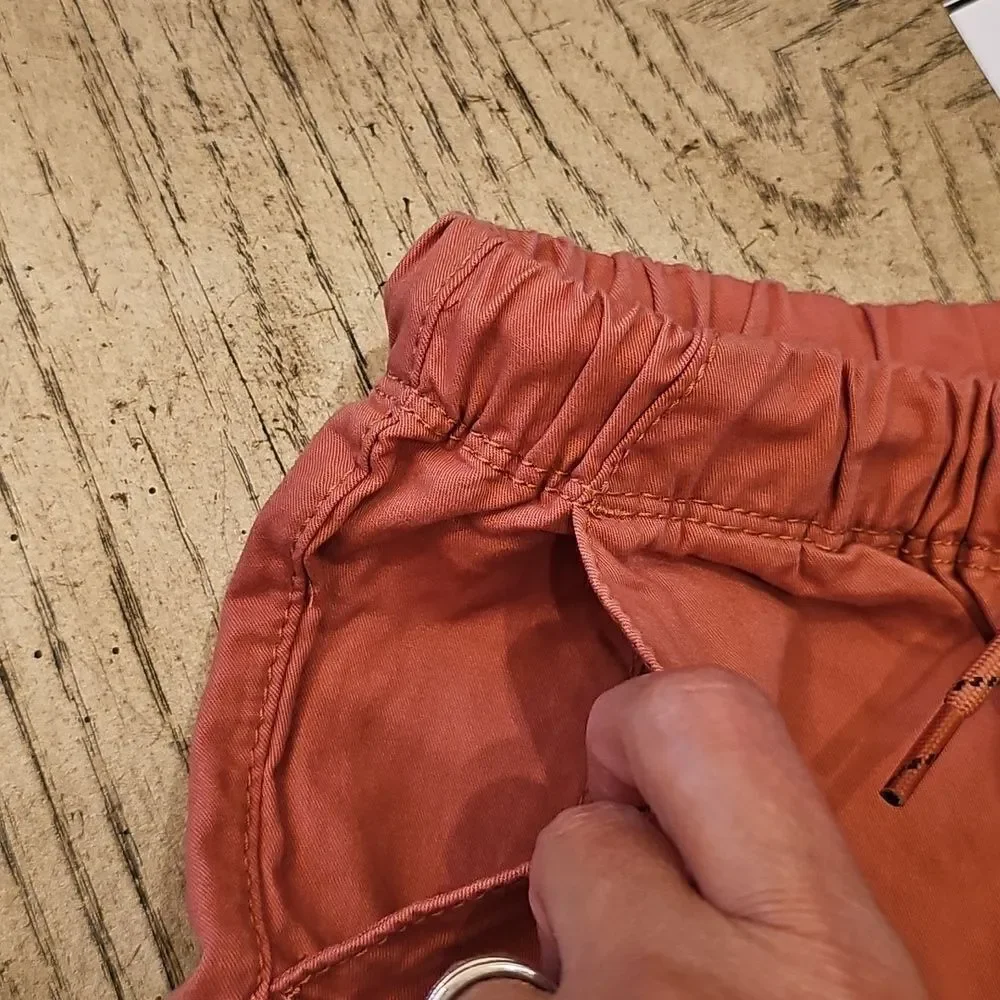 NEXT Terracotta Drawstring Shorts Size 8 NWT